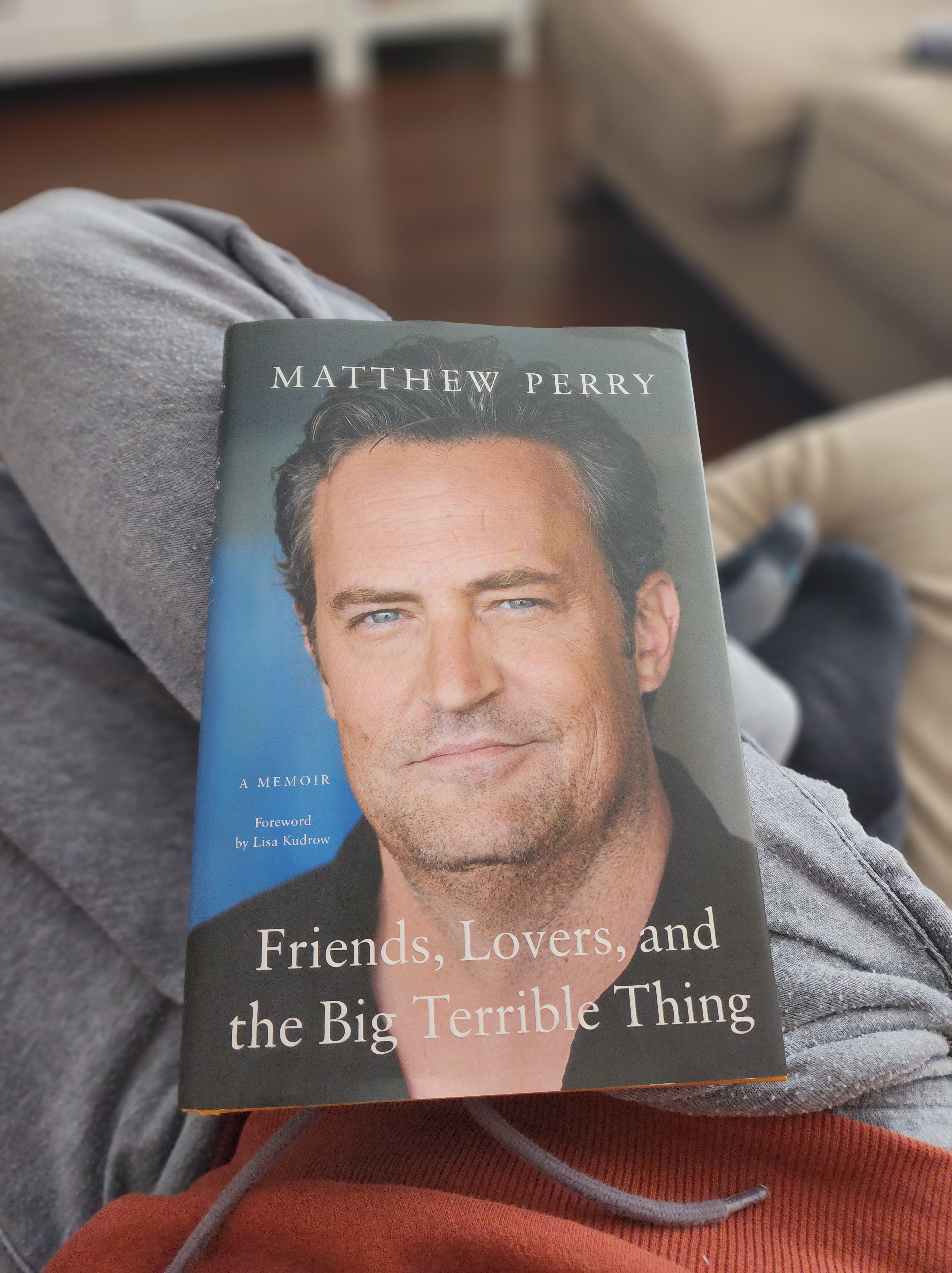 Matthew Perry signed book Friends, Lovers And The Big Terrible